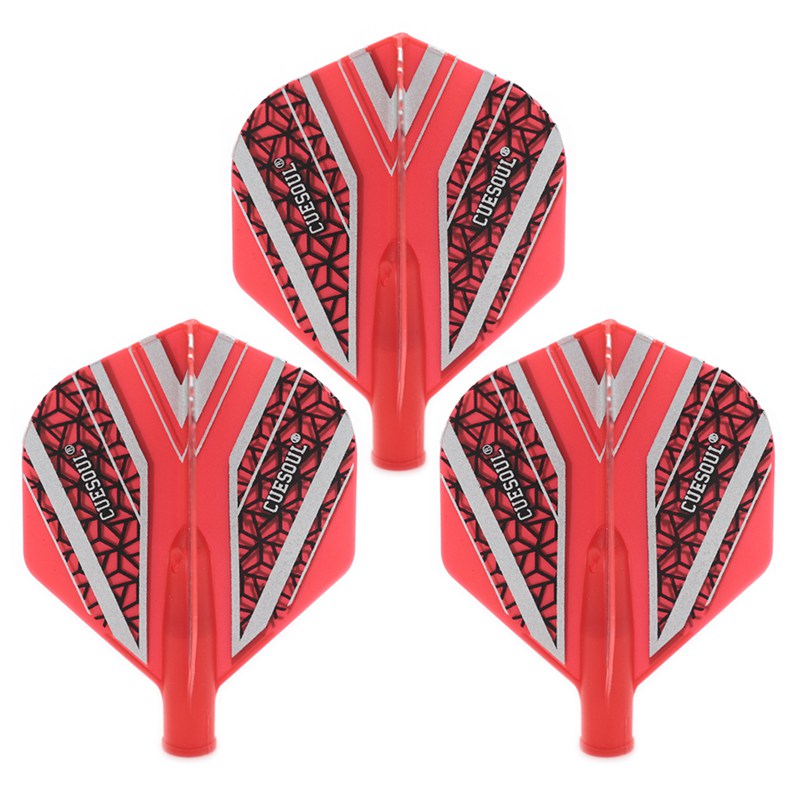 AILETTES TERO AK4 STANDARD MOTIF NOIR ROUGE